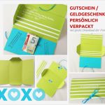 Gutschein Vorlage Download Inspiration Gutschein Geldgeschenk Persönlich Verpacken Gratis