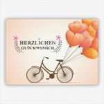 Gutschein Vorlage Fahrrad Bewundernswert Wunderschöne Geburtstagskarte Mit Fahrrad Und Vielen