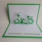 Gutschein Vorlage Fahrrad Hübsch Pop Up Karten Pop Up Karte Gutschein Fahrradtour