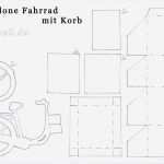 Gutschein Vorlage Fahrrad Süß Fahrrad Mit Korb Basteln – Schablone