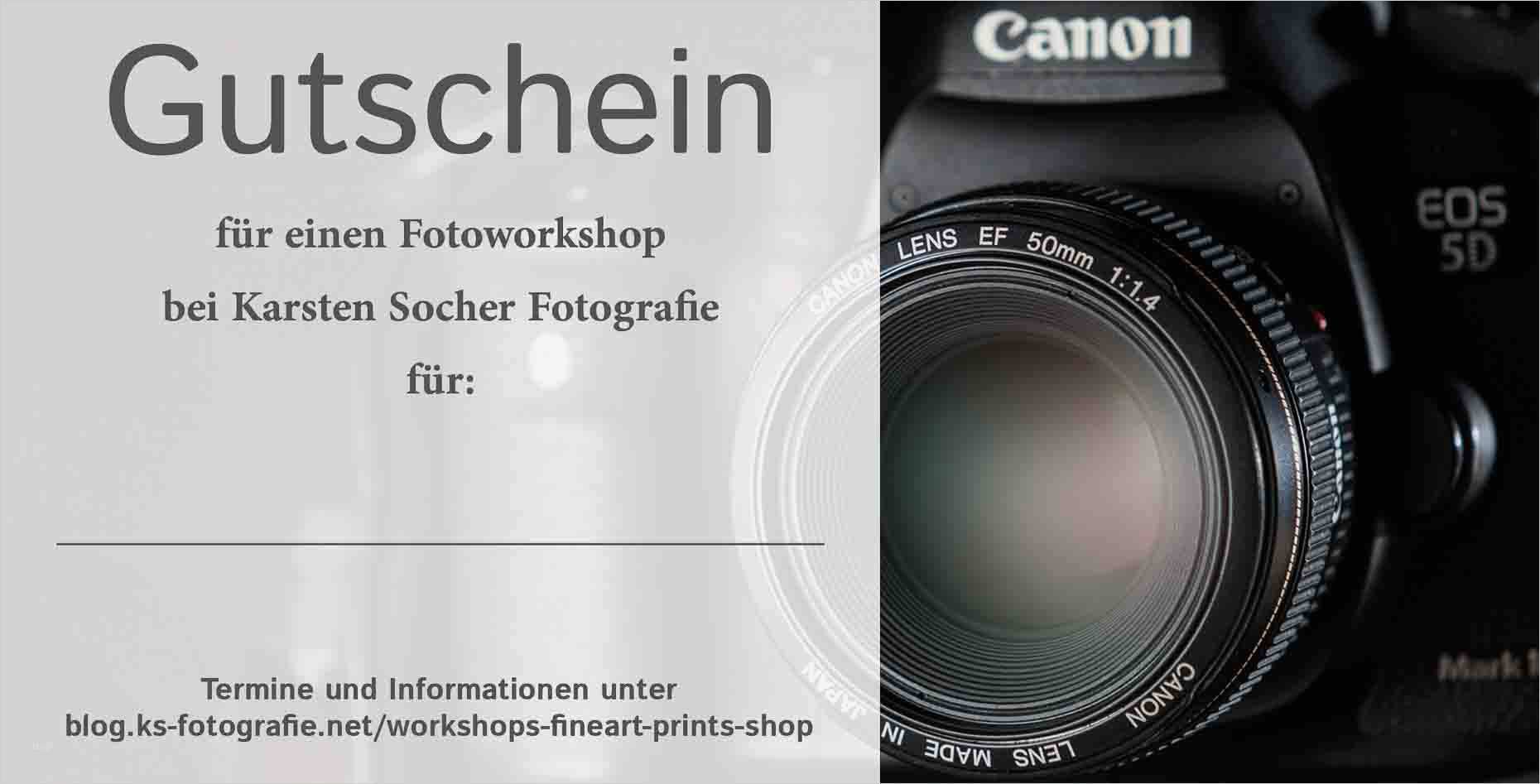 Gutschein Vorlage Fotoshooting Einzigartig Verschenke Meinen Fotoworkshop Fotograf Kassel