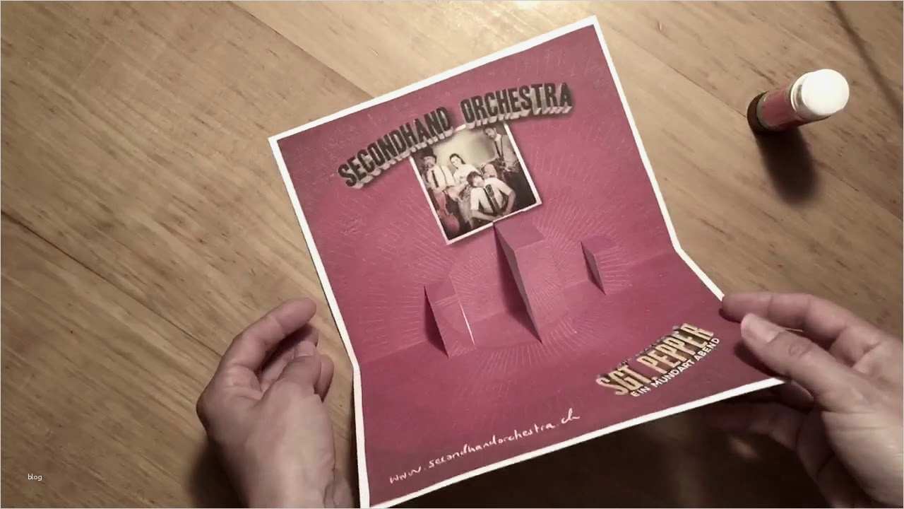 Konzert Gutschein basteln