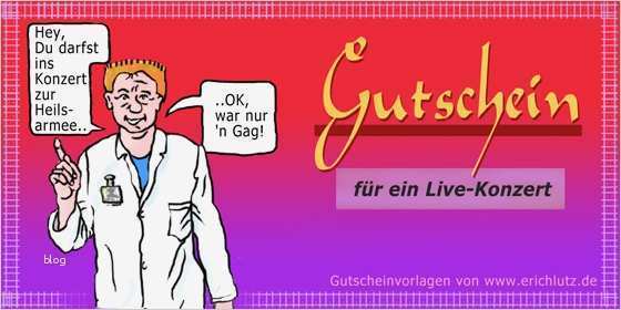 Gutschein Vorlage Konzert Hübsch Cartoons Erich Lutz Gutscheine thema Konzerte
