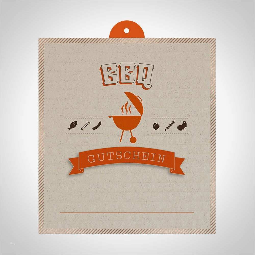 Gutschein Vorlage Muster Beste Bbq Gutschein Muster Vorlage Im Pappe Look