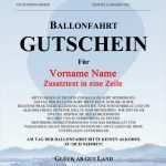 Gutschein Vorlage Sehr Beliebt Erstaunlich Ballonfahrt Gutschein Für 3 Personen Eine tolle Geschenkidee