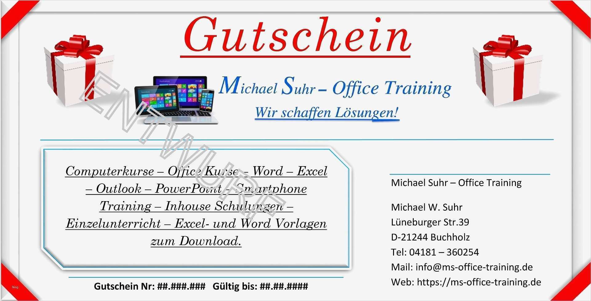 16 gutschein word vorlage