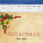 Gutschein Word Vorlage Großartig Geschenk Gutschein Word Vorlage Download Chip