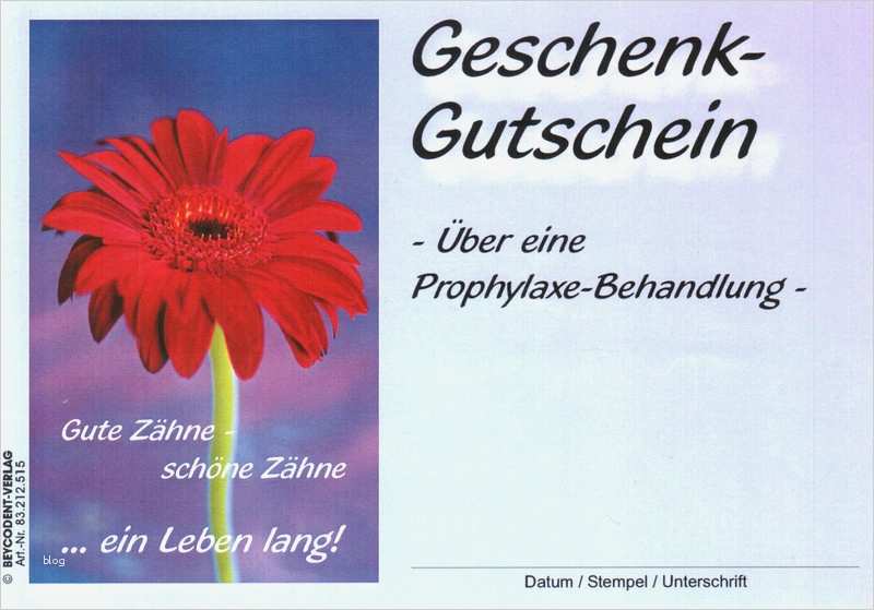 Gutschein Zahnreinigung Vorlage Luxus Geschenk Gutschein Pzr Dres sonneborn & Tapella Bonn