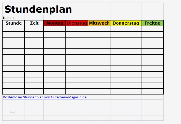 Gutscheinmagazin Vorlagen Bewundernswert Stundenplan Zum Audrucken Kostenlose Vorlage Und Muster