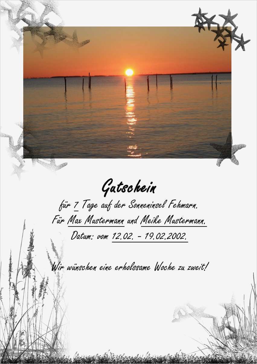 Gutscheinmagazin Vorlagen Schönste Gutscheine Schreiben