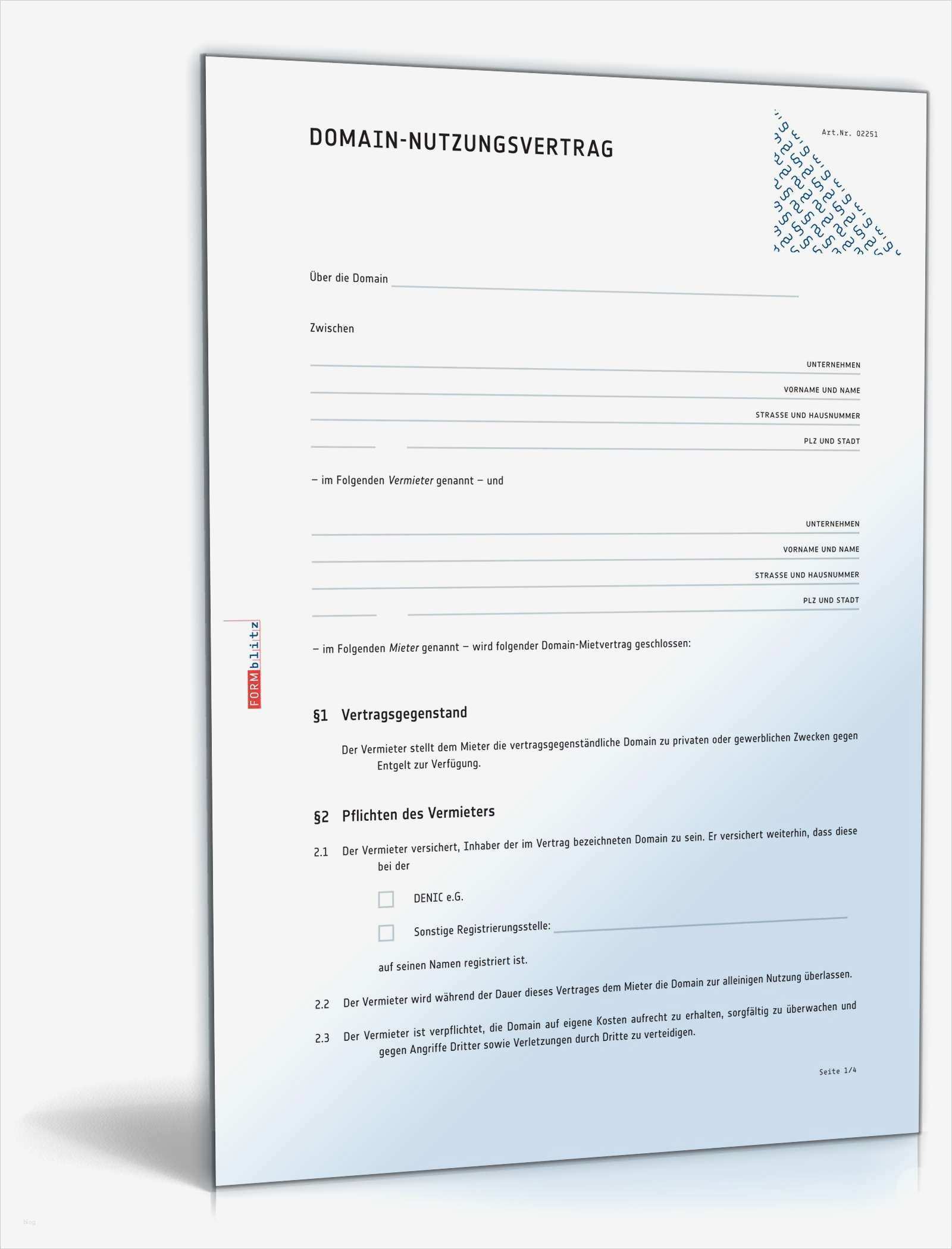 Haftungsausschluss Vorlage Kostenlos Erstaunlich Domain Nutzungsvertrag Muster Als Pdf & Word Zum Download