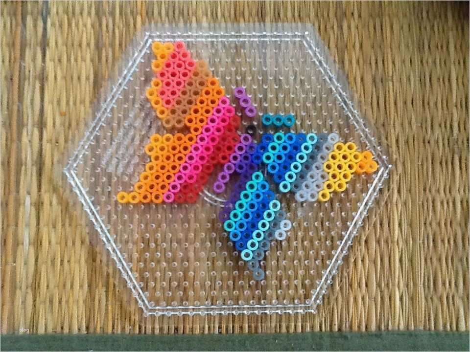 Hama Bügelperlen Vorlagen Angenehm Rainbow butterfly Perler Beads Hama