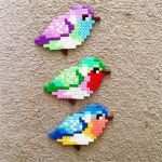 Hama Bügelperlen Vorlagen Hübsch Farbenfrohe Vögel Mit Hama Bügelperlen Basteln Coole