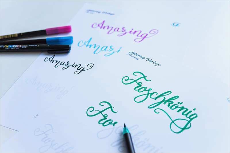 Hand Lettering Vorlagen Download Genial Großzügig Kalligraphie Vorlage Ideen