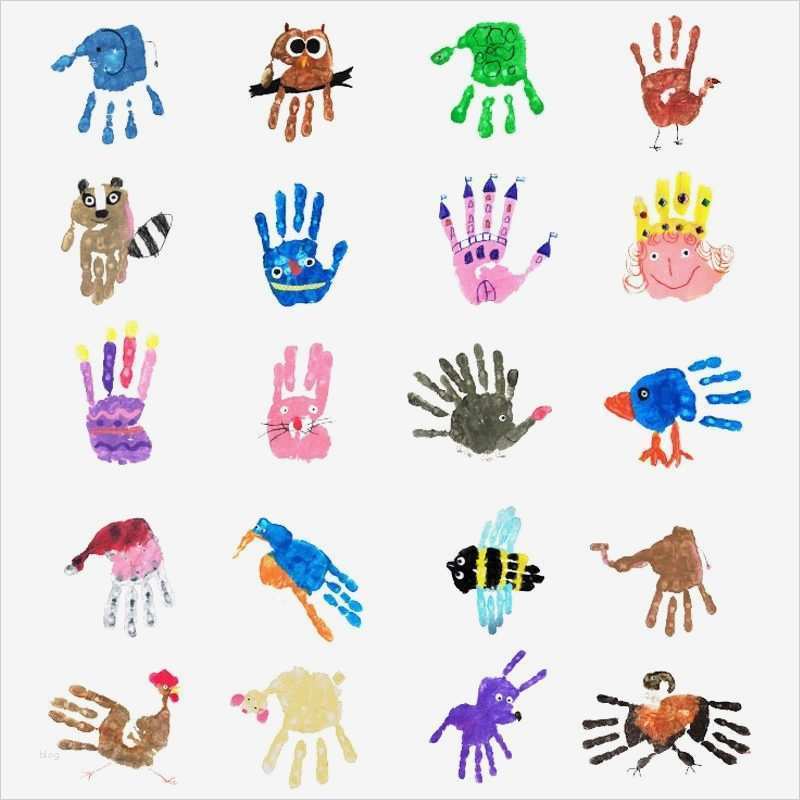 Handabdruck Bilder Vorlagen Erstaunlich Handprints Pdf Basteln Malen Lernen & Spielen LabbÉ