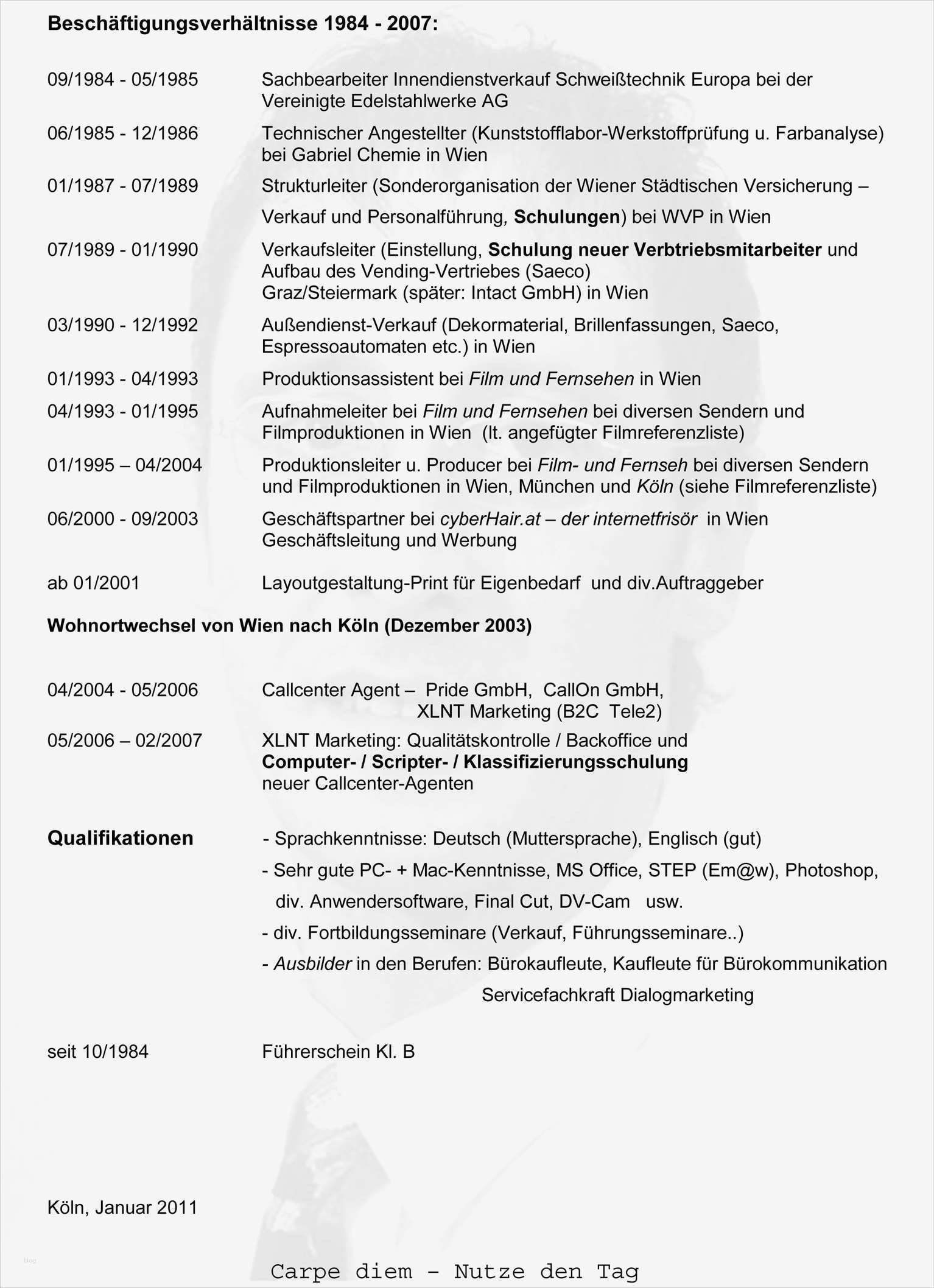 Handgeschriebener Lebenslauf Vorlage Hübsch Lebenslauf Manfred Pulzer