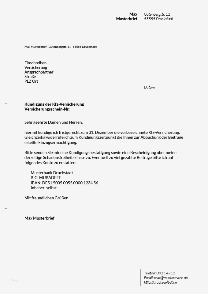 Handy Kündigungsschreiben Vorlage Cool Drucke Selbst Kostenlose Vorlagen Für Kündigungsschreiben
