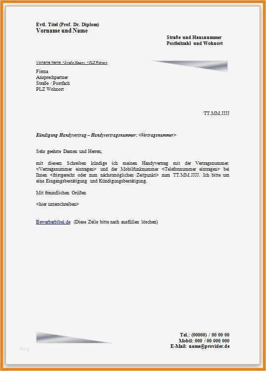 Handy Kündigungsschreiben Vorlage Wunderbar Präferenz Kündigungsbestätigung Arbeitgeber Muster Uy64