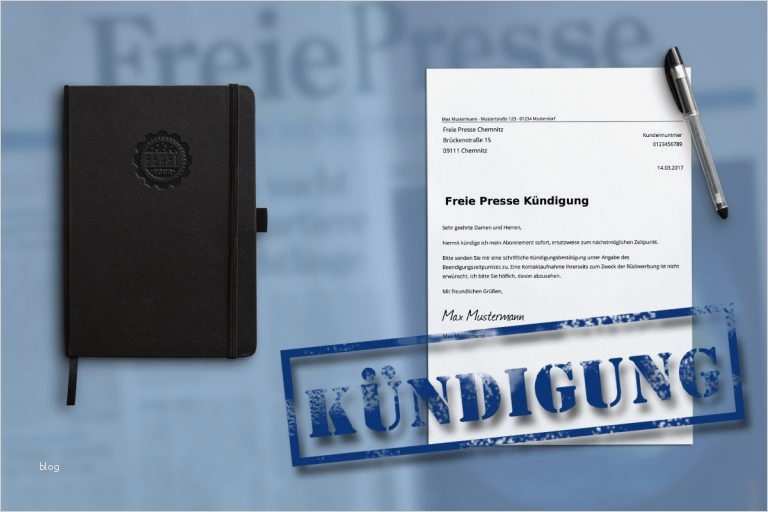 Handyvertrag Kündigen Mobilcom Vorlage Best Of Freie Presse Online Kündigen Kostenlose Vorlage Zum