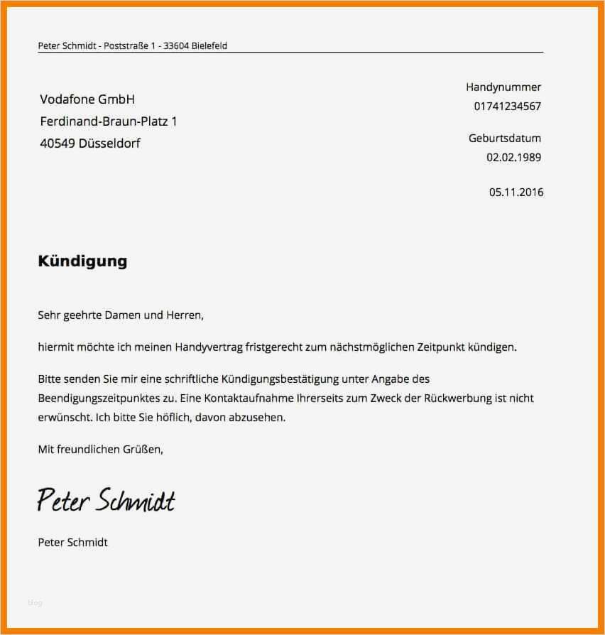 Handyvertrag Kündigen Vorlage Mobilcom Genial 9 ündigung Handyvertrag