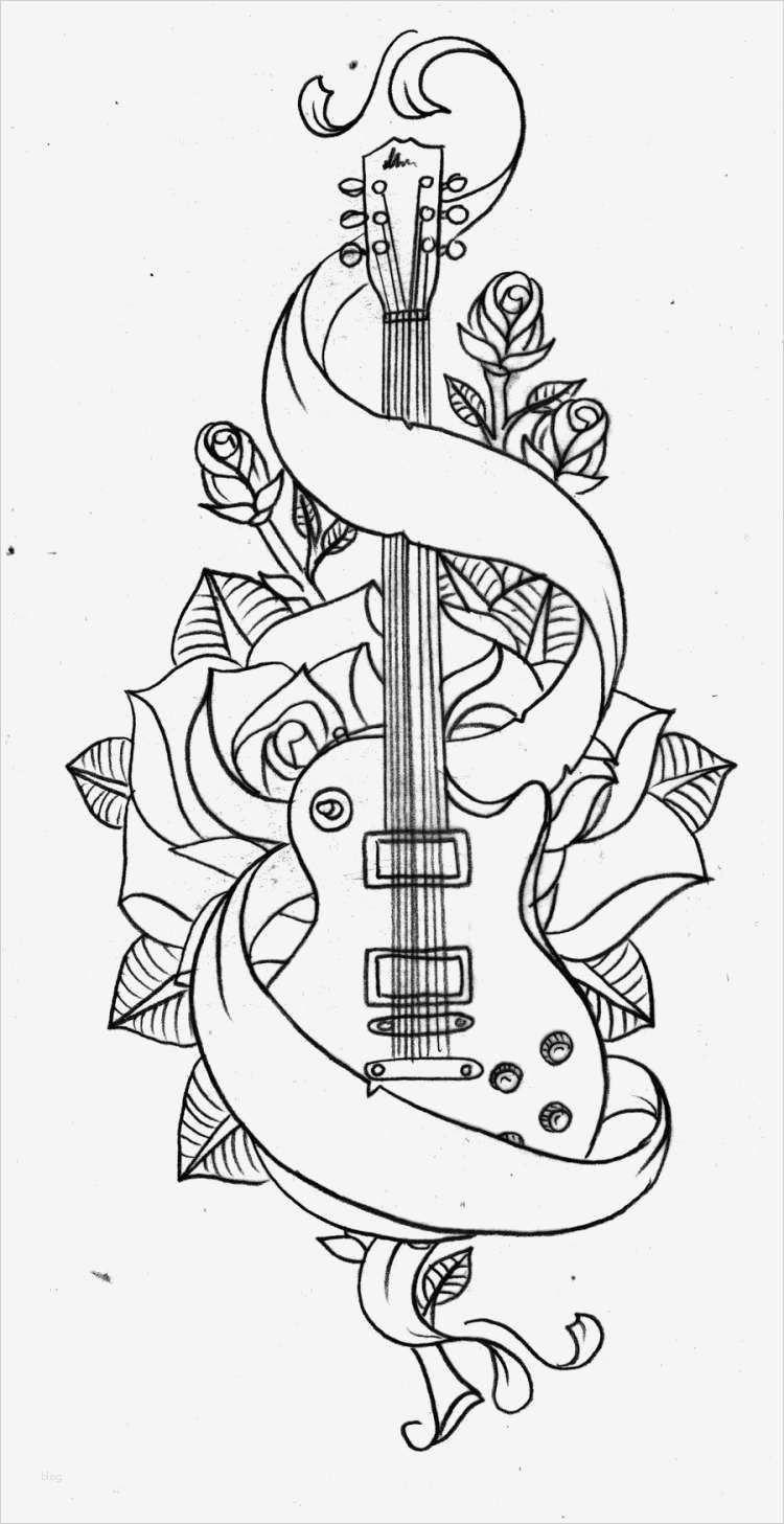 Haudegen Tattoo Vorlage Wunderbar Tattoo Vorlage Mit Guitarre Und Rosen Als Hintergrund