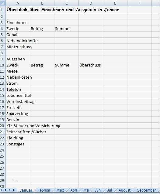 Haushaltsausgaben Excel Vorlage Angenehm Haushaltsbuch Erstellen Fice Lernen