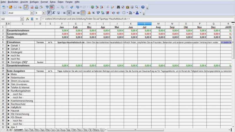 Haushaltsbuch Excel Vorlage Mac Erstaunlich Spartipp Haushaltsbuch Download