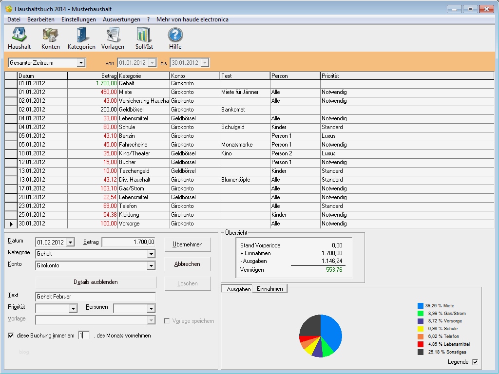 Haushaltsbuch Excel Vorlage Mac Fabelhaft Haushaltsbuch software