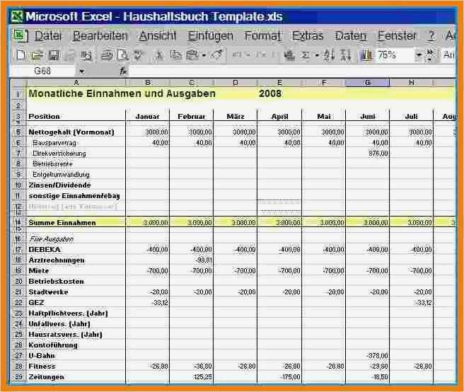 Haushaltsbuch Excel Vorlage Mac Inspiration 7 Haushaltsbuch Excel Vorlage