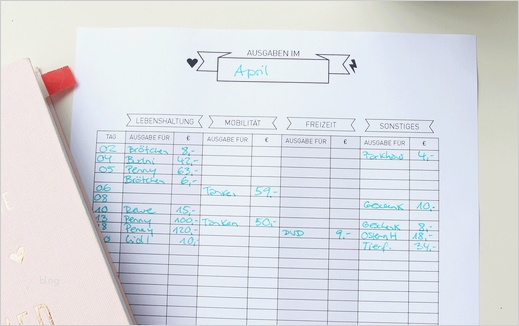 Haushaltsbuch Vorlage Cool Wo Geht Eigentlich Immer Das Ganze Geld Hin Alles Zum