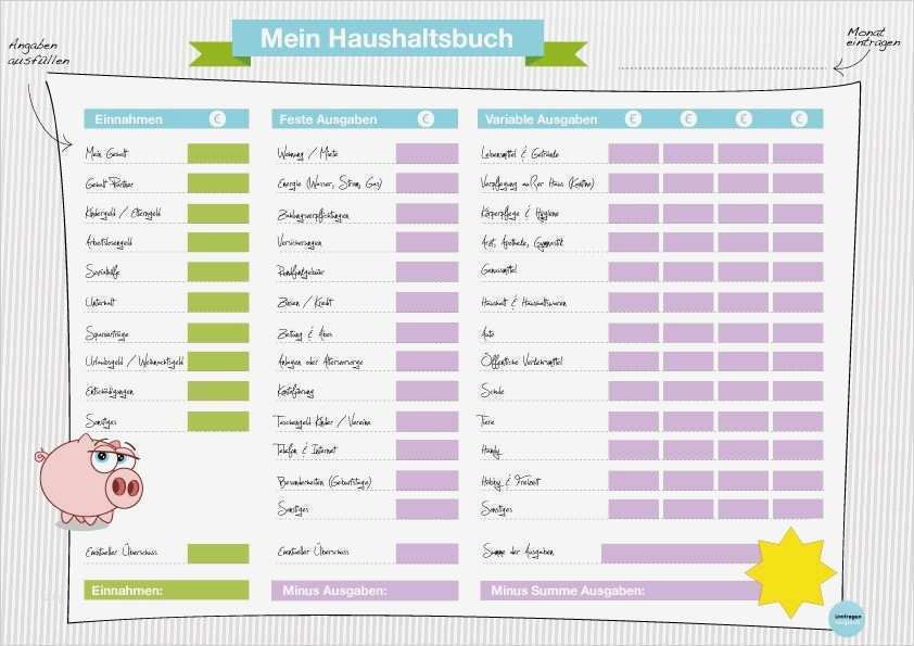 Haushaltsbuch Vorlage Kostenlos Luxus Geld Sparen Im Haushalt Haushaltsbuch Führen