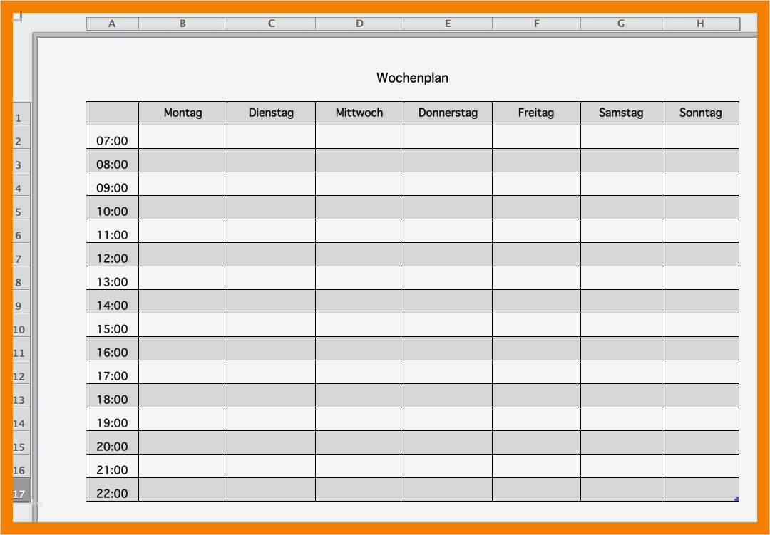 11 wochenplan muster