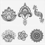 Henna Tattoo Vorlagen Ausdrucken Best Of Henna Tattoo Flower Template Mehndi Set