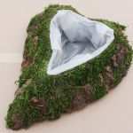 Herz Vorlage Groß Süß Moos Herz Mit Birkenrinde Groß Pflanzherz Pflanzschale