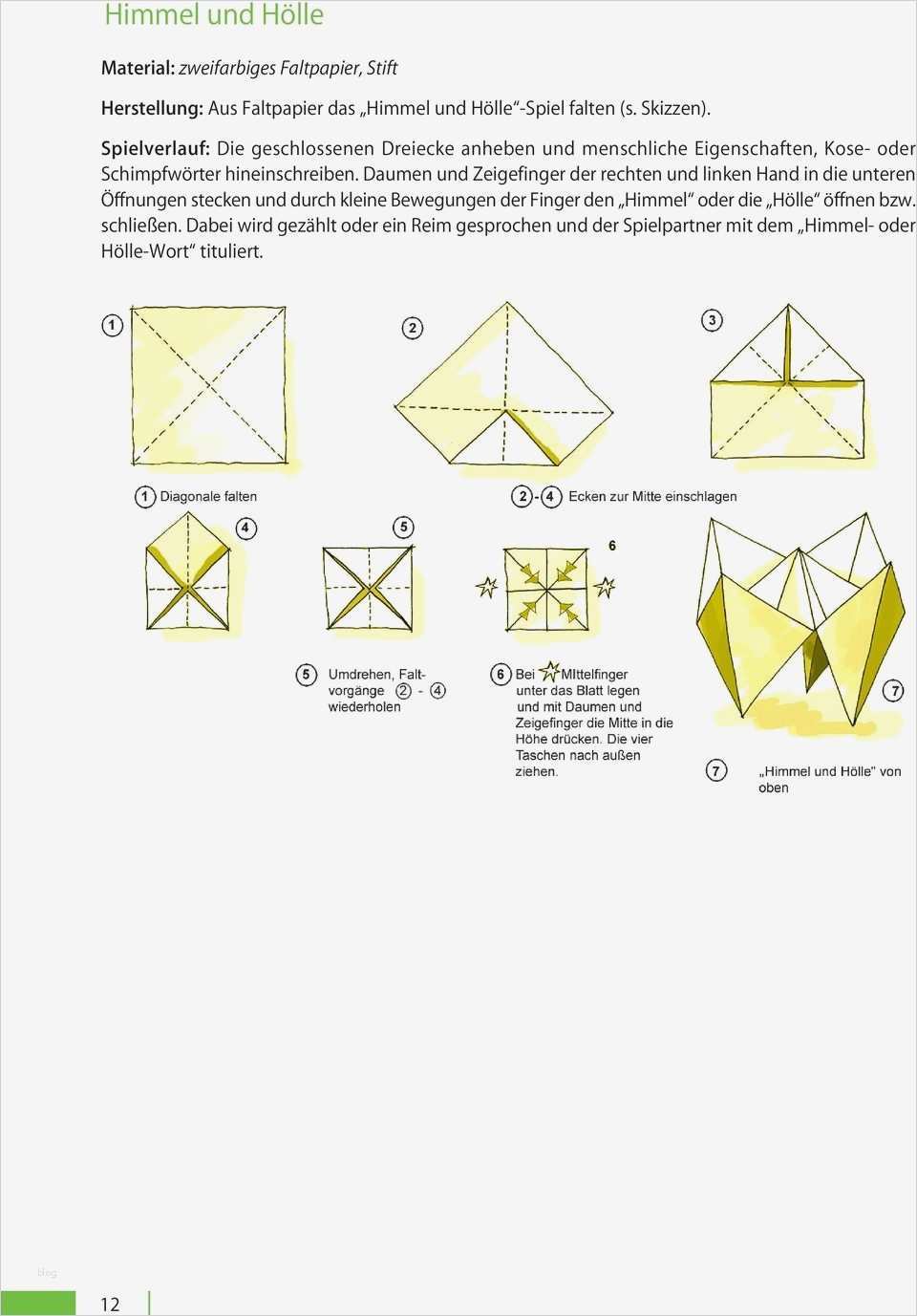 Himmel Und Hölle Vorlage Erstaunlich Basteln Himmel Und Hölle Falten Avec Papier Falten