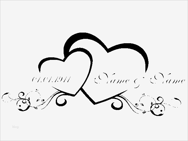 Hochzeit Motive Vorlagen Wunderbar Wandtattoo Herzen Mit Wunschnamen Und Datum