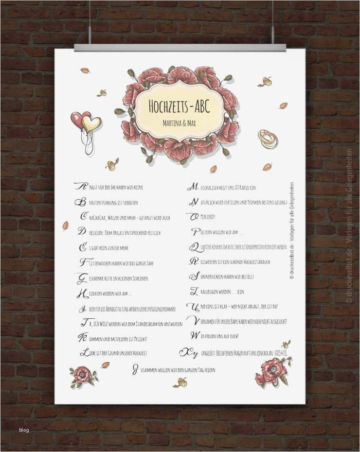 Hochzeitsbuch Seite Gestalten Vorlage Best Of Drucke Selbst Kostenloses Hochzeits Abc Zum Ausdrucken