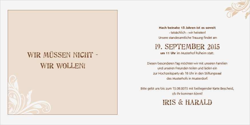 Hochzeitseinladungen Texte Vorlagen Erstaunlich Muster Einladung Hochzeit – Biblesuite