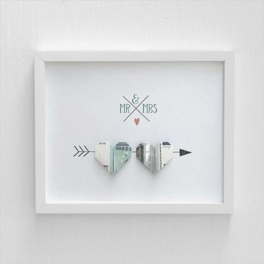 Hochzeitskarte Basteln Vorlage Erstaunlich Anleitung Herz Aus Geld Falten – Ein tolles Geldgeschenk