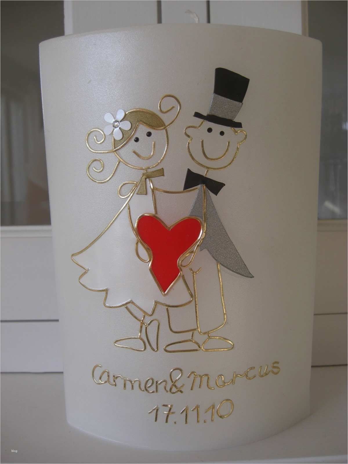 Hochzeitskerze Selber Machen Vorlagen Erstaunlich Herzensdinge bysilke Die Hochzeitskerze