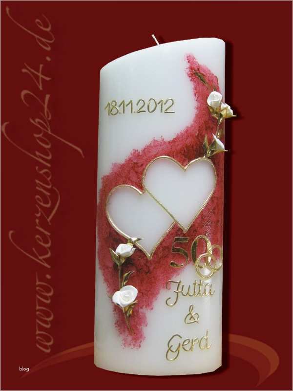 Hochzeitskerze Selber Machen Vorlagen Schönste Kerzenshop24 Goldene Hochzeitskerze E 1159g