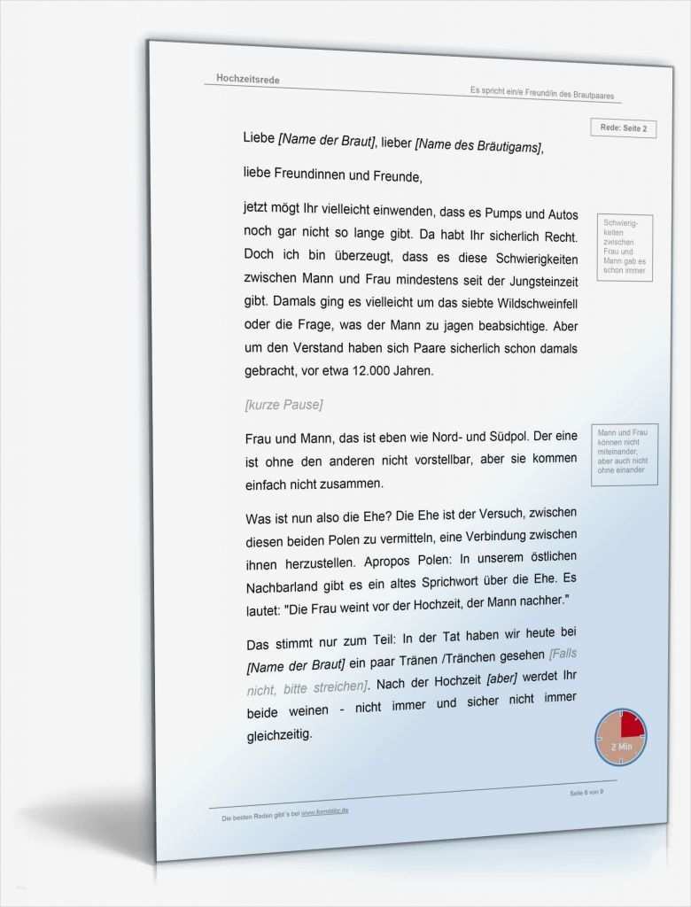 Hochzeitsrede Braut Vorlage Gut Lustige Hochzeitsrede Muster Für Eine Individuelle Rede
