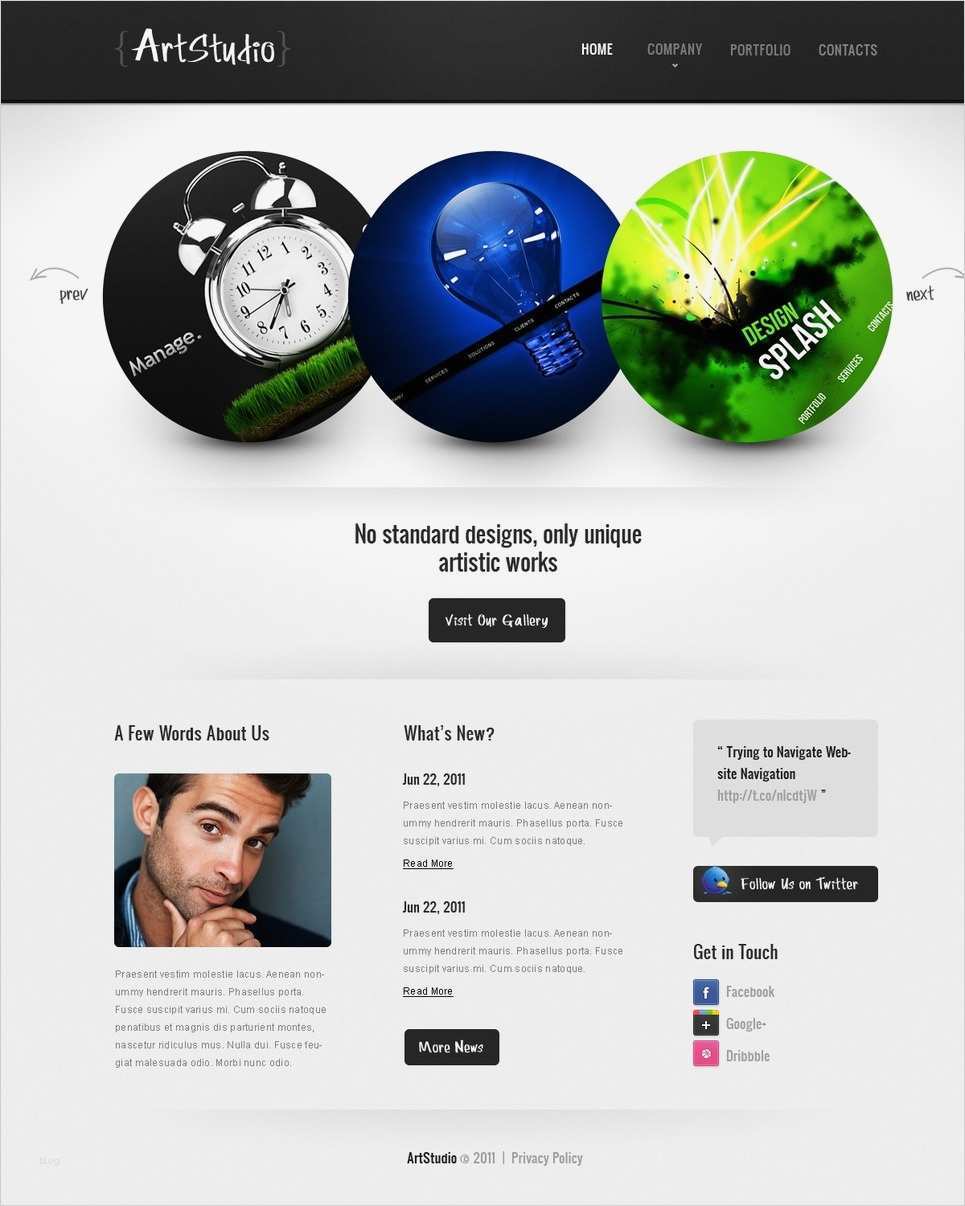 Homepage Design Vorlagen Elegant Website Vorlage Für Web Design