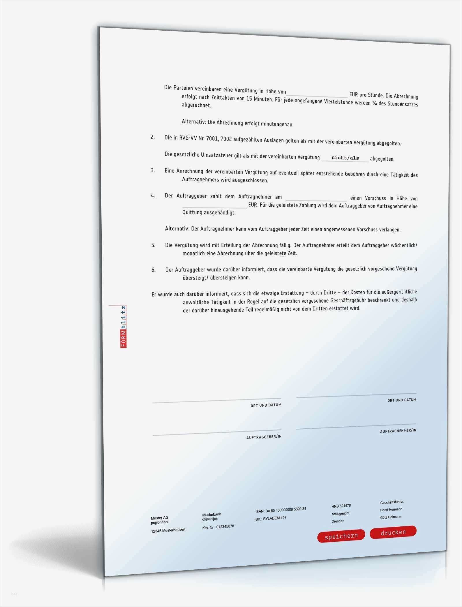 Homepage Rechtsanwalt Vorlage Neu Vergütungsvereinbarung Rechtsanwalt