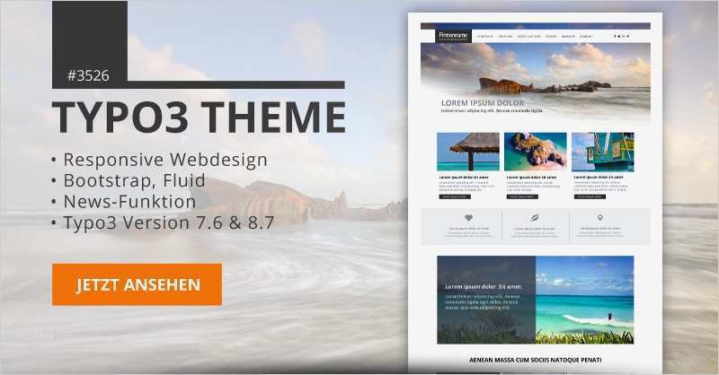50 Schön Homepage Vorlagen Kaufen Modelle 1 Homepage Vorlagen Kaufen Elegant Typo3 Template Responsive theme 3526 Für Ver 8 7