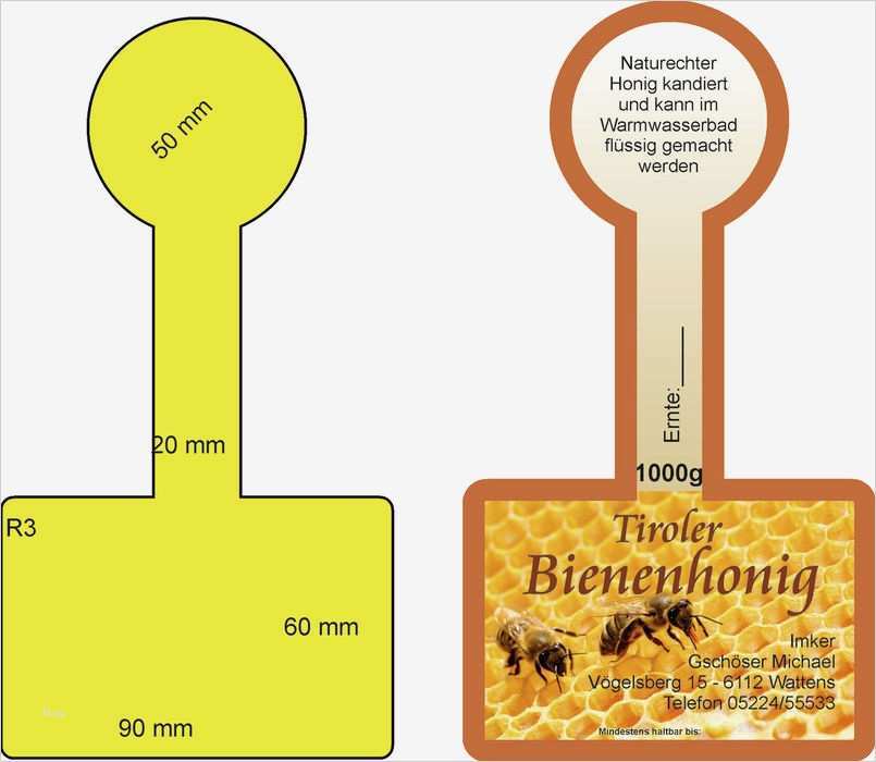 Honig Etiketten Vorlagen Elegant Etiketten Service Imker Gläseretiketten Mit