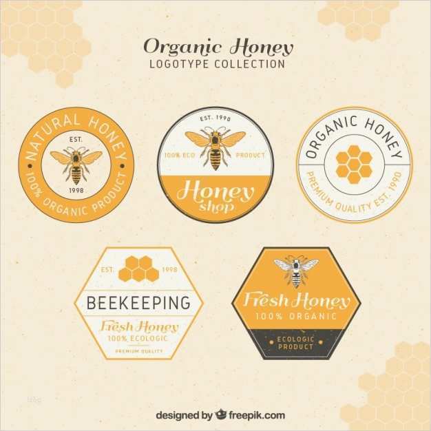 Honig Etiketten Vorlagen Kostenlos Best Of Elegantes Logotipos De Miel
