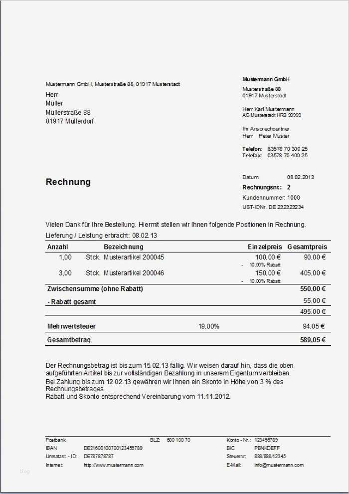 Honorarrechnung Vorlage Erstaunlich Angebot Schlusssatz