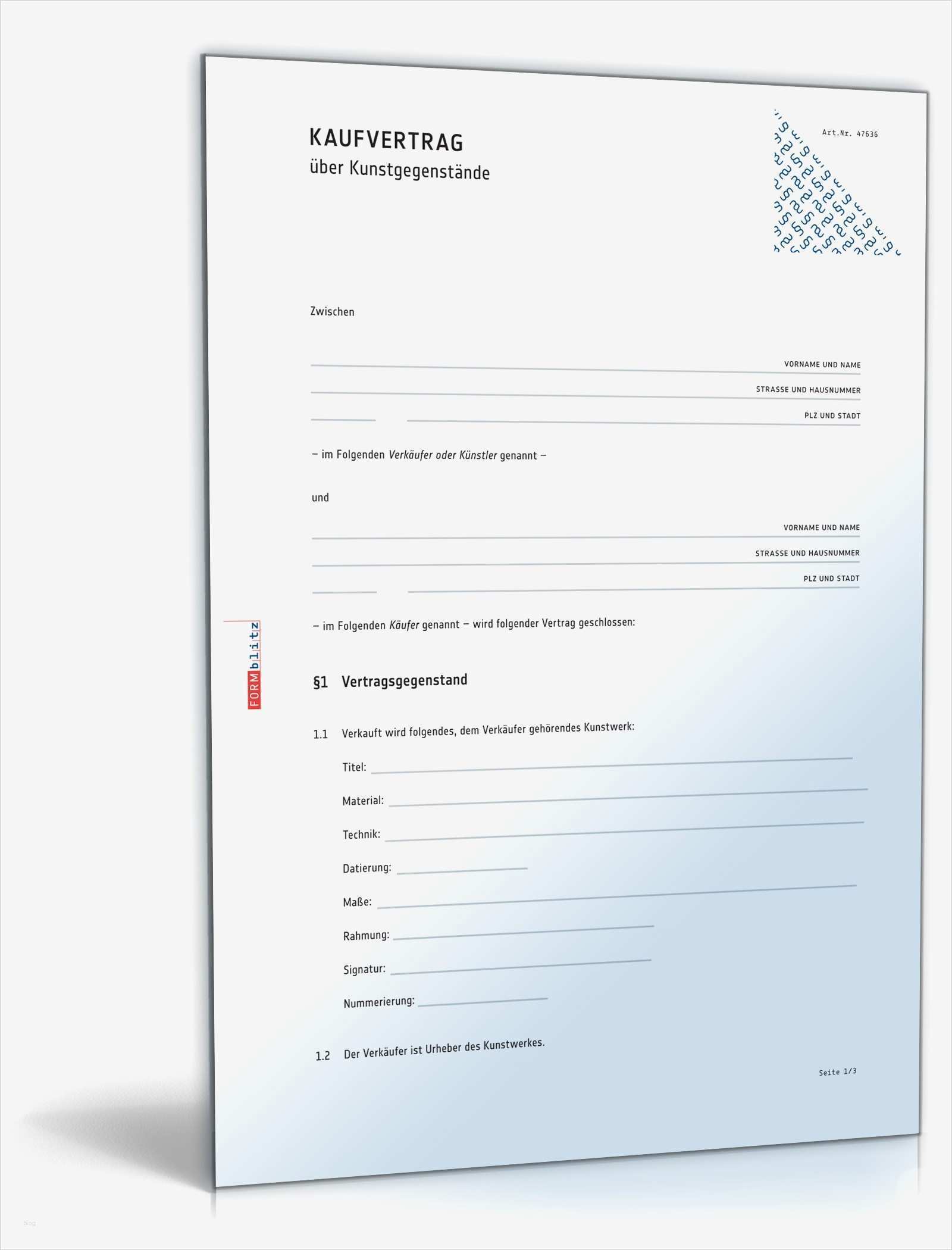 Hosting Vertrag Vorlage Wunderbar Kaufvertrag Kunstgegenstand Rechtssicheres Muster Zum