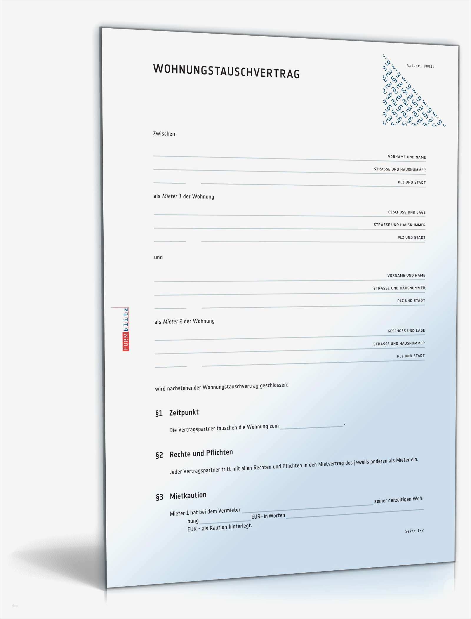 Html formular Vorlage Erstaunlich Wohnungstauschvertrag